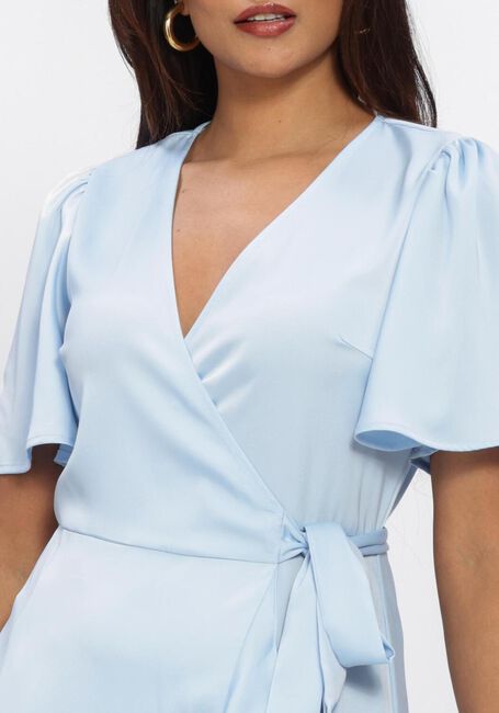Lichtblauwe Y.A.S. Midi jurk YASTHEA 2/4 MIDI WRAP DRESS S. - large