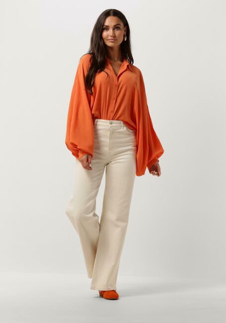Oranje ANOTHER LABEL Blouses BOBBY SHIRT L/S - large