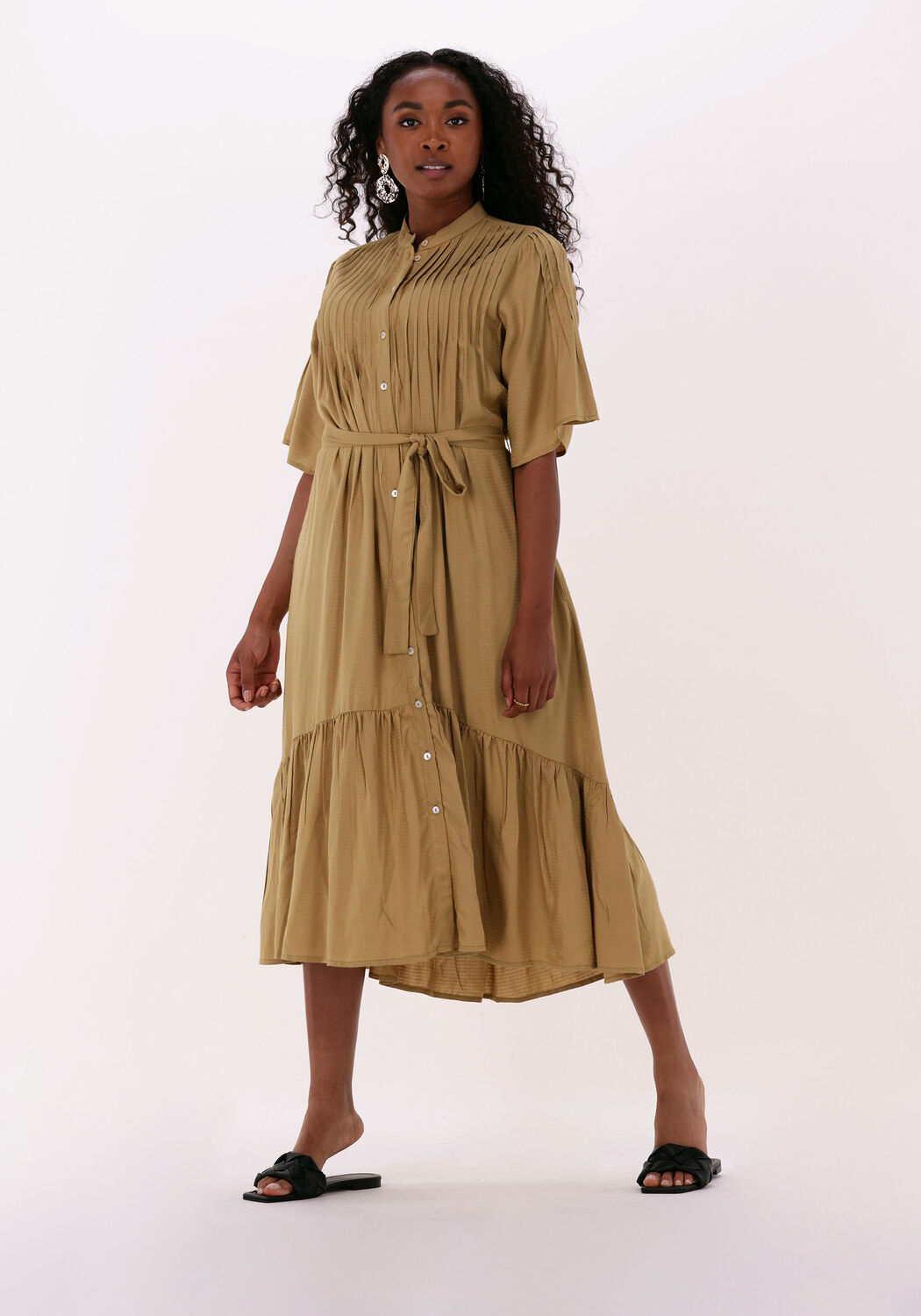 Khaki jurk best sale