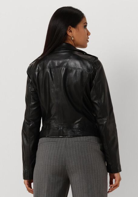 Zwarte IBANA Leren jas MOSS - large