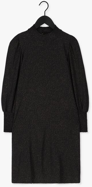 Zwarte JANSEN AMSTERDAM Mini jurk DRESS SMOCK SLEEVES - large