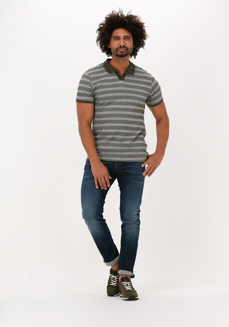 Groene DSTREZZED Polo POLO S/S BRICK STRIPE - large