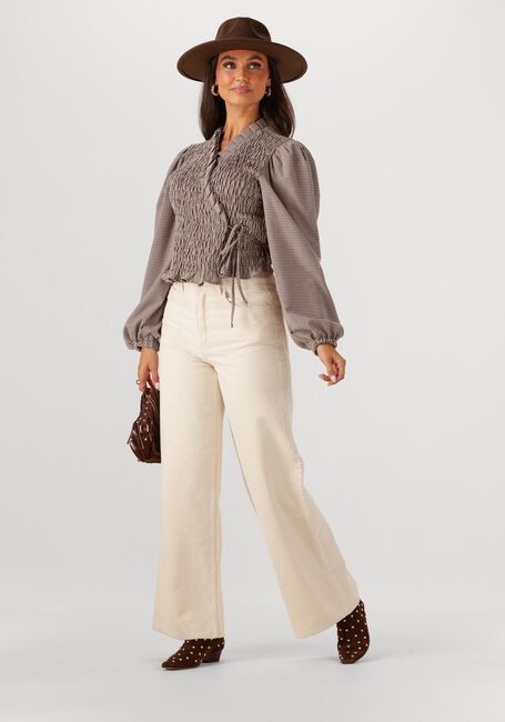 Gebroken wit BY-BAR Wide jeans JADEN OFF WHITE PANT - large