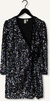 Zwarte Y.A.S. Mini jurk YASKILLO SEQUIN LS WRAP DRESS Zwarte Y.A.S. Mini jurk YASKILLO SEQUIN LS WRAP DRESS - medium