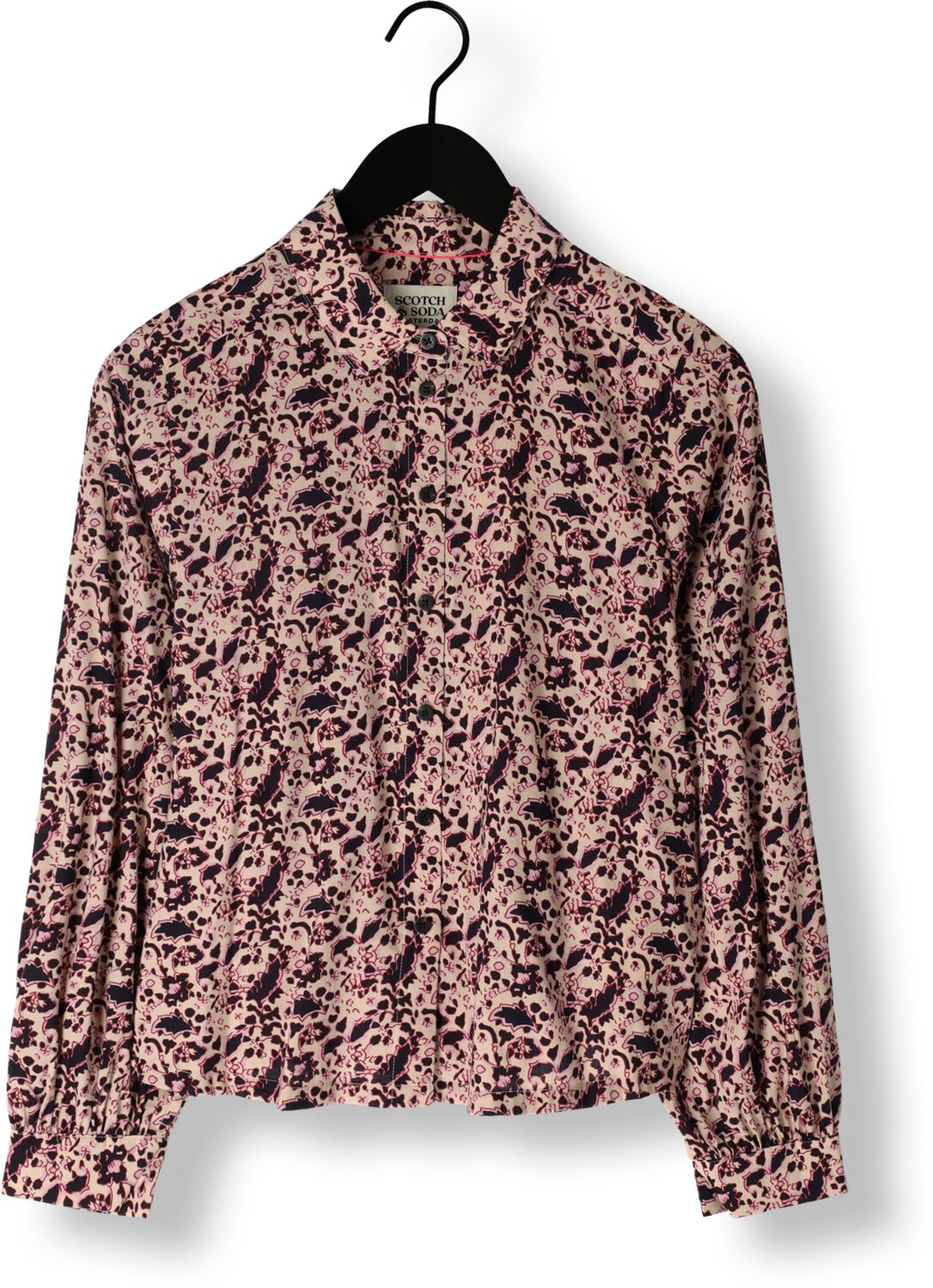 SCOTCH & SODA Dames Blouses Printed Balloon Sleeve Shirt Multi
