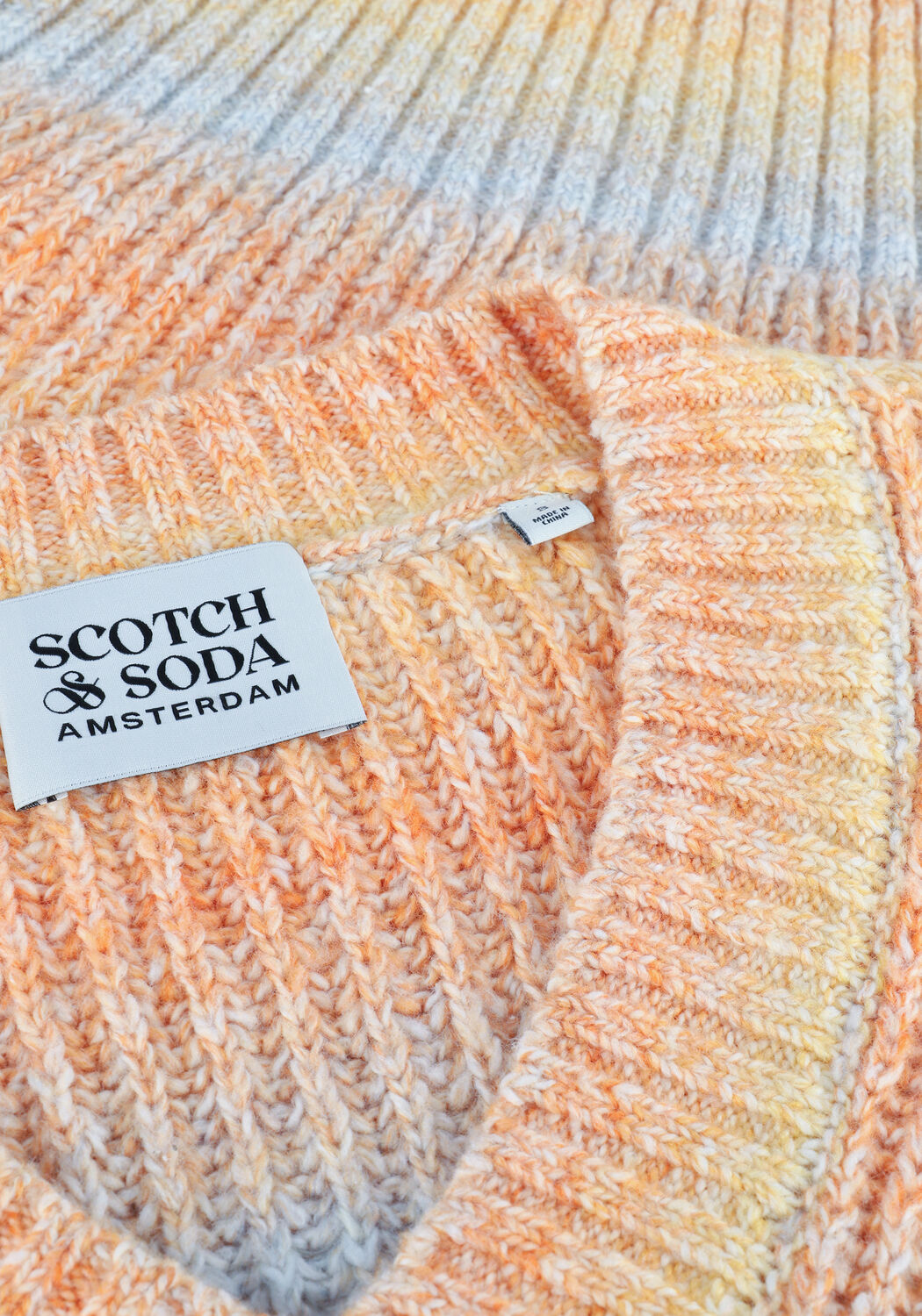 Multi SCOTCH & SODA Trui V NECK GRADIENT SWEATER - large