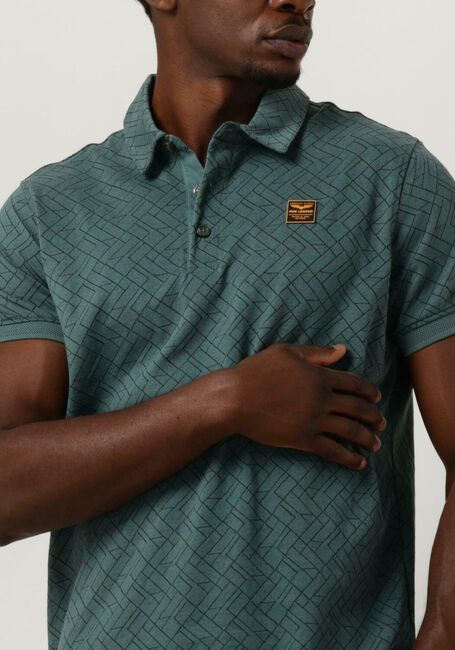 Groene PME LEGEND Polo SHORT SLEEVE POLO JACQUARD JERSEY - large