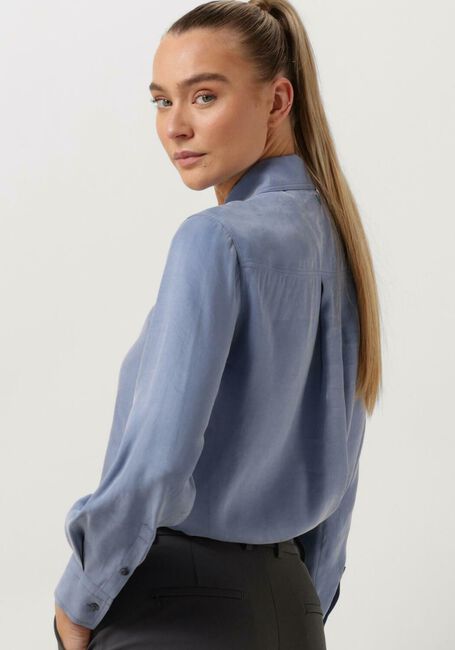Blauwe VANILIA Blouses SATIN LONDOR - large