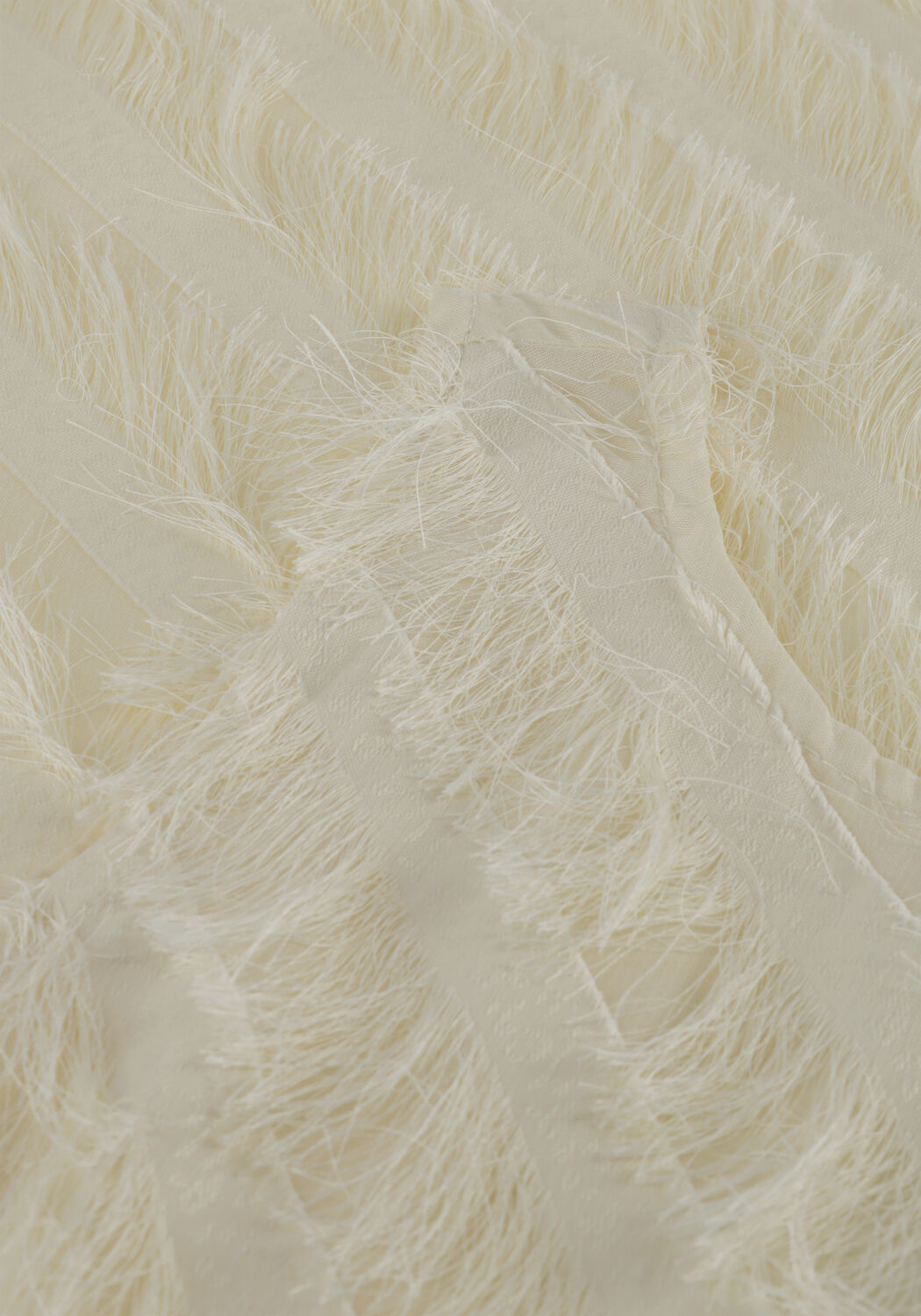 Ecru LIKE FLO Mini jurk MOSCOU FLO FRINGES DRESS - large