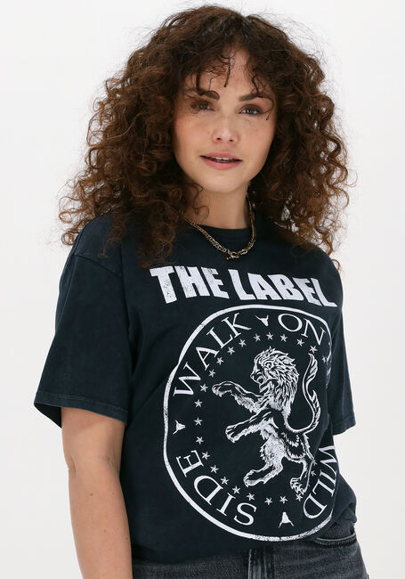 Zwarte ALIX THE LABEL T-shirt THE LABEL TSHIRT - large