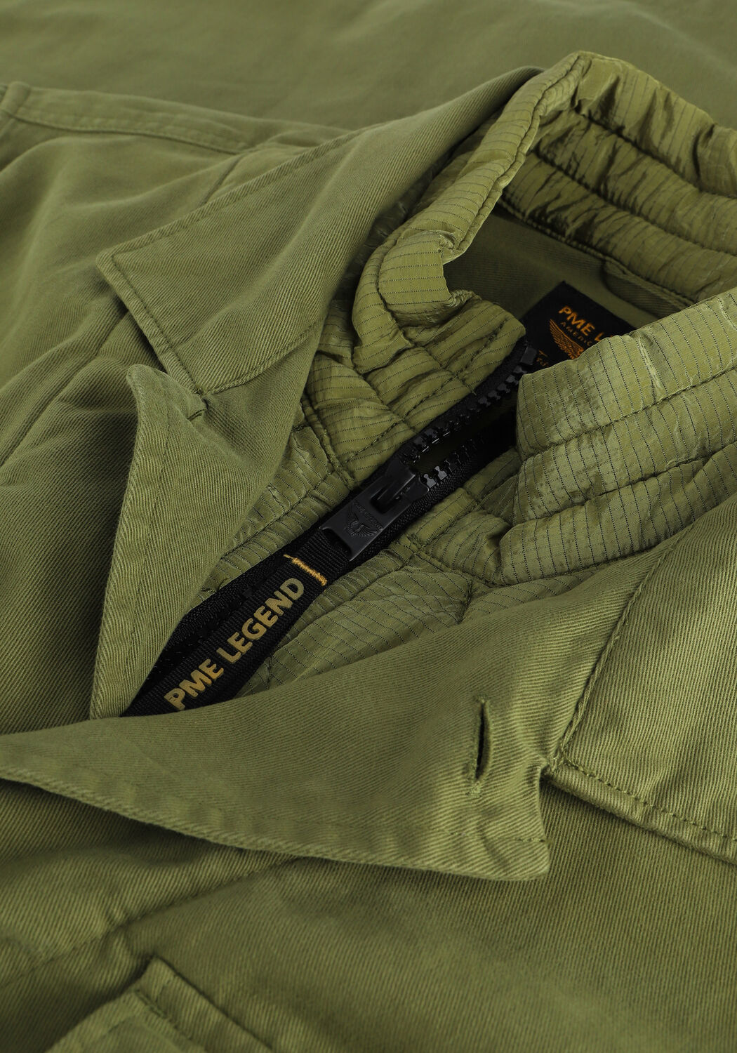 Groene PME LEGEND Jack LONG SLEEVE SHIRT CARGO JACKET - large