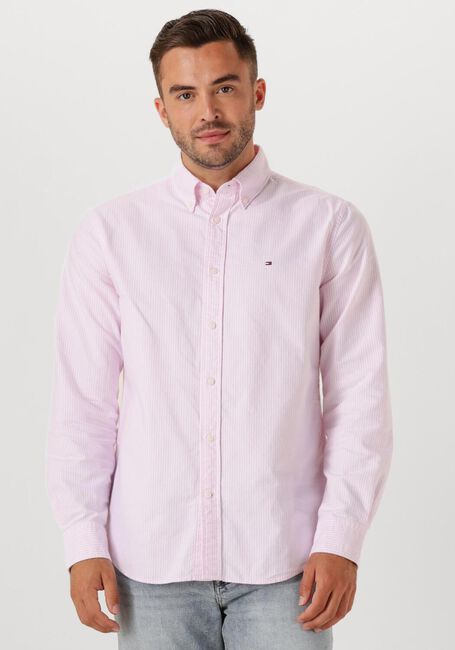 Roze TOMMY HILFIGER Casual overhemd HERITAGE OXFORD STRIPE RF SHIRT - large