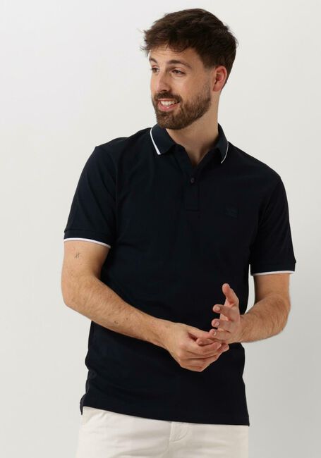 Donkerblauwe BOSS ORANGE Polo PASSERTIP - large