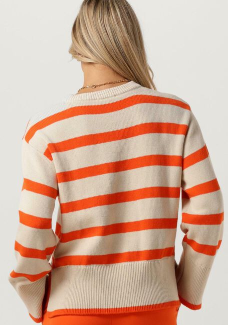 Zand MODSTRÖM Trui CORBINMD STRIPE O-NECK - large