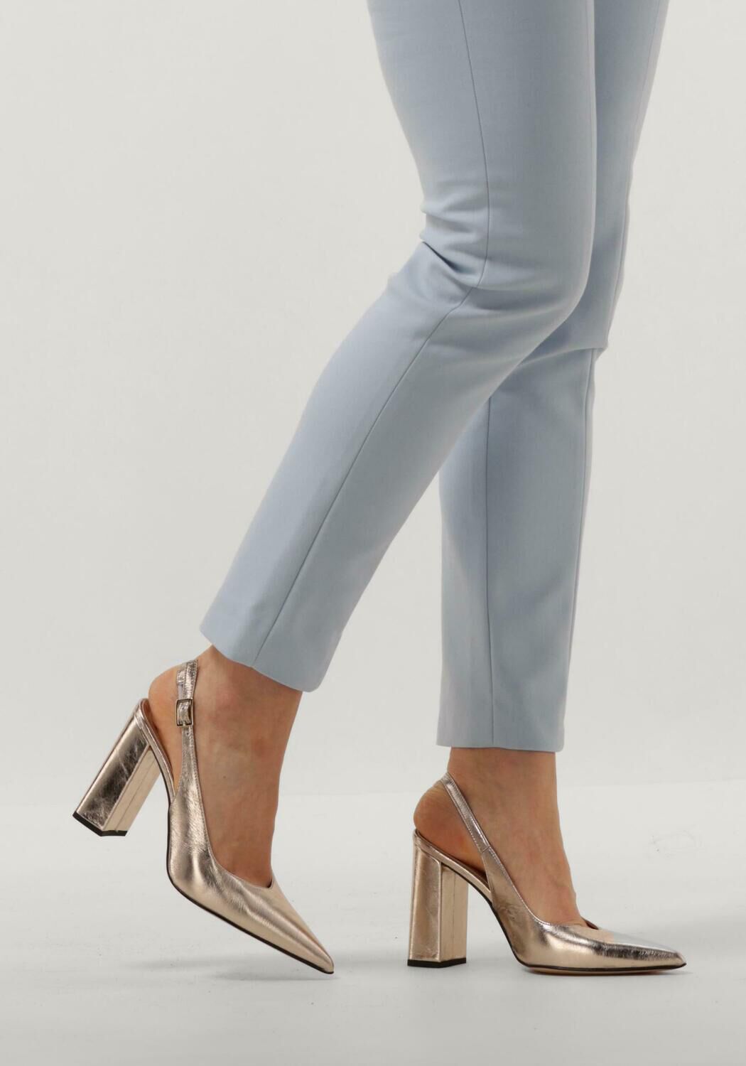 gouden notre v pumps 27113