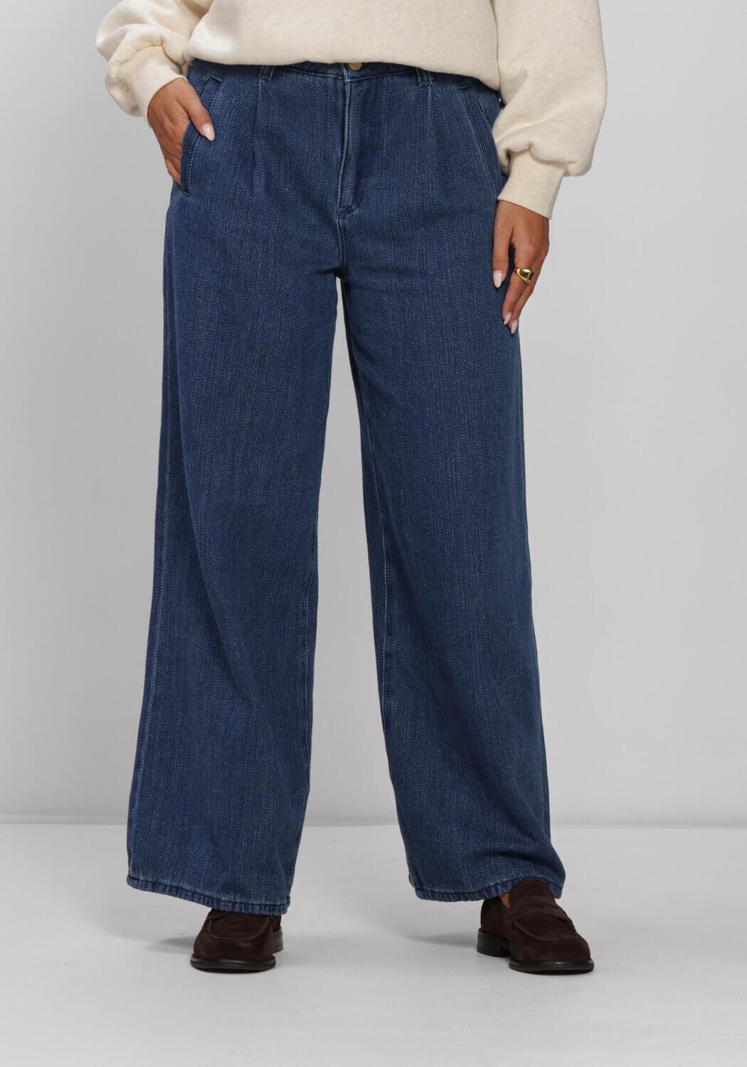 Blauwe BY-BAR Wide jeans LUX JEANS - large