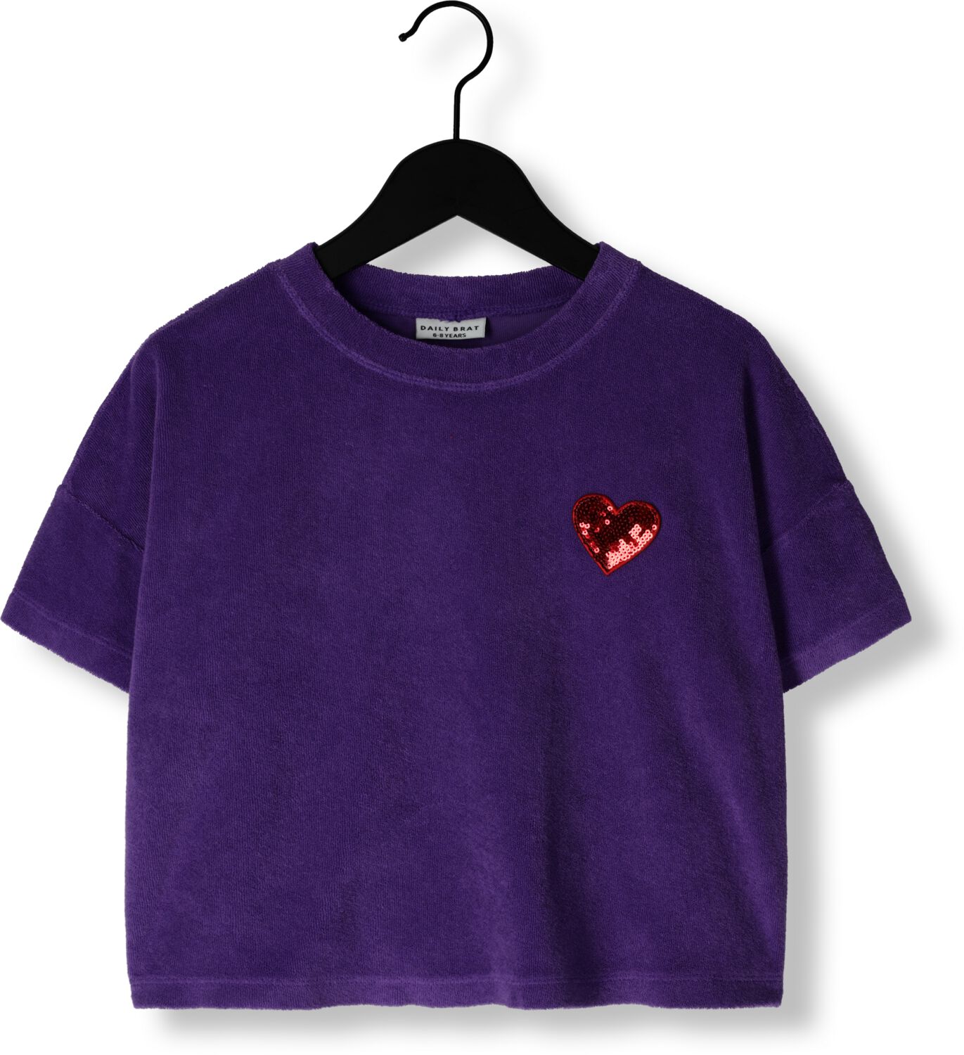 DAILY BRAT Meisjes Tops & T-shirts Every Heart Towel T-shirt Paars