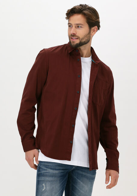 Bordeaux CAST IRON Casual overhemd LONG SLEEVE SHIRT REGULAR FIT  - large