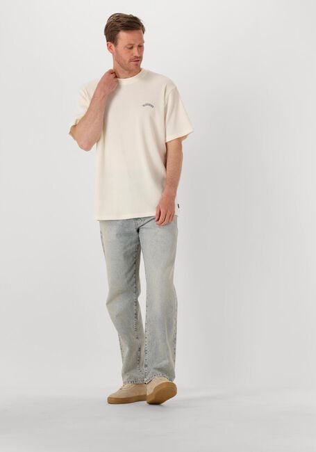 Gebroken wit WOODBIRD T-shirt WBBAINE WAFFEL TEE - large