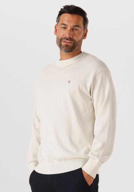 CALVIN KLEIN LS EZ COTTON CREWNK SWEATER 12GG - large