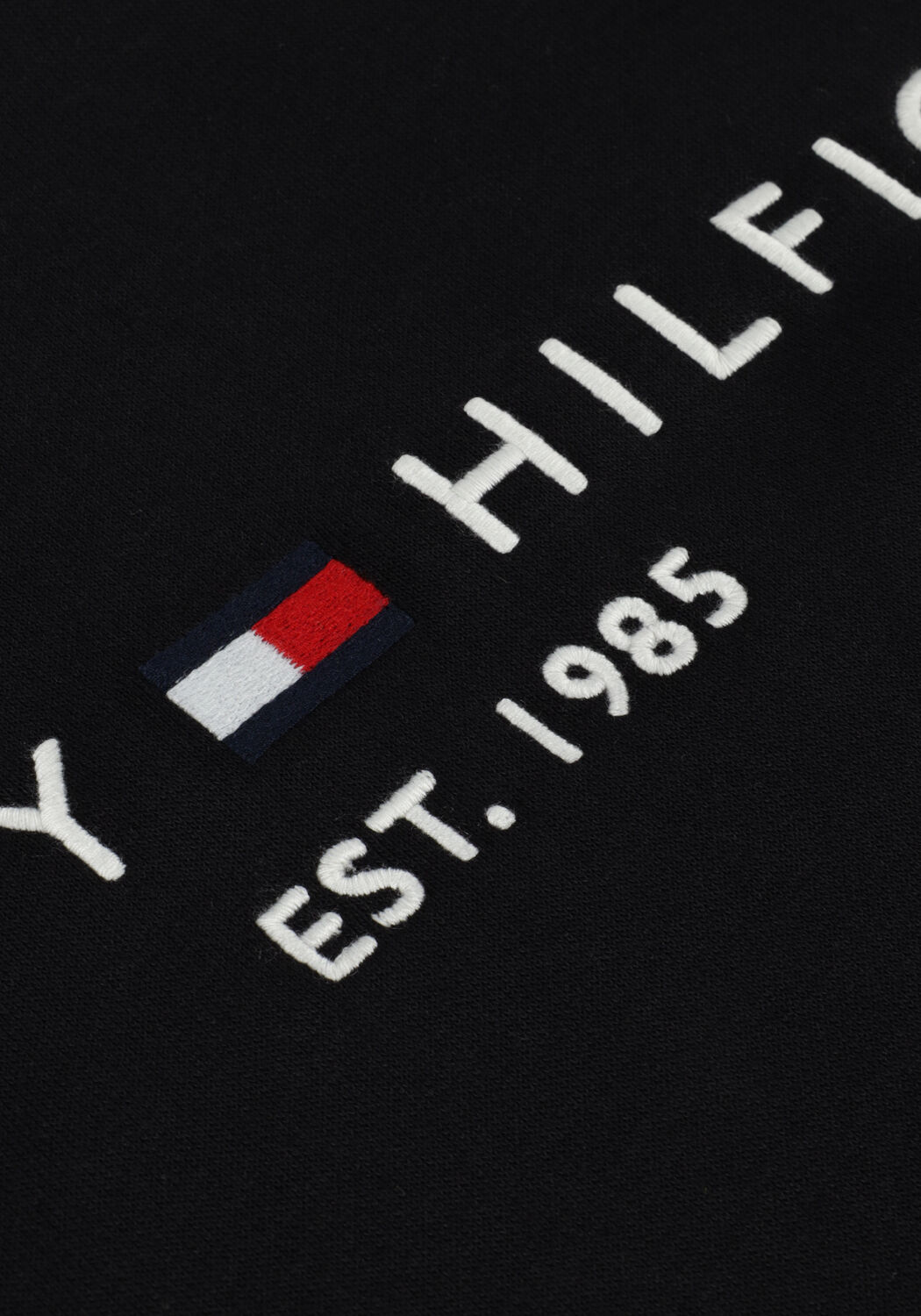 Zwarte TOMMY HILFIGER Sweater TOMMY LOGO SWEATSHIRT - large