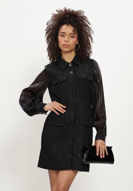 Zwarte FREEBIRD Mini jurk DARLA - large