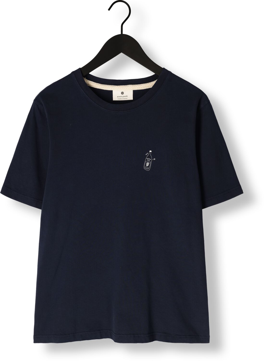 ANERKJENDT Heren Polo's & T-shirts Akkikki Seasonal Tee Donkerblauw
