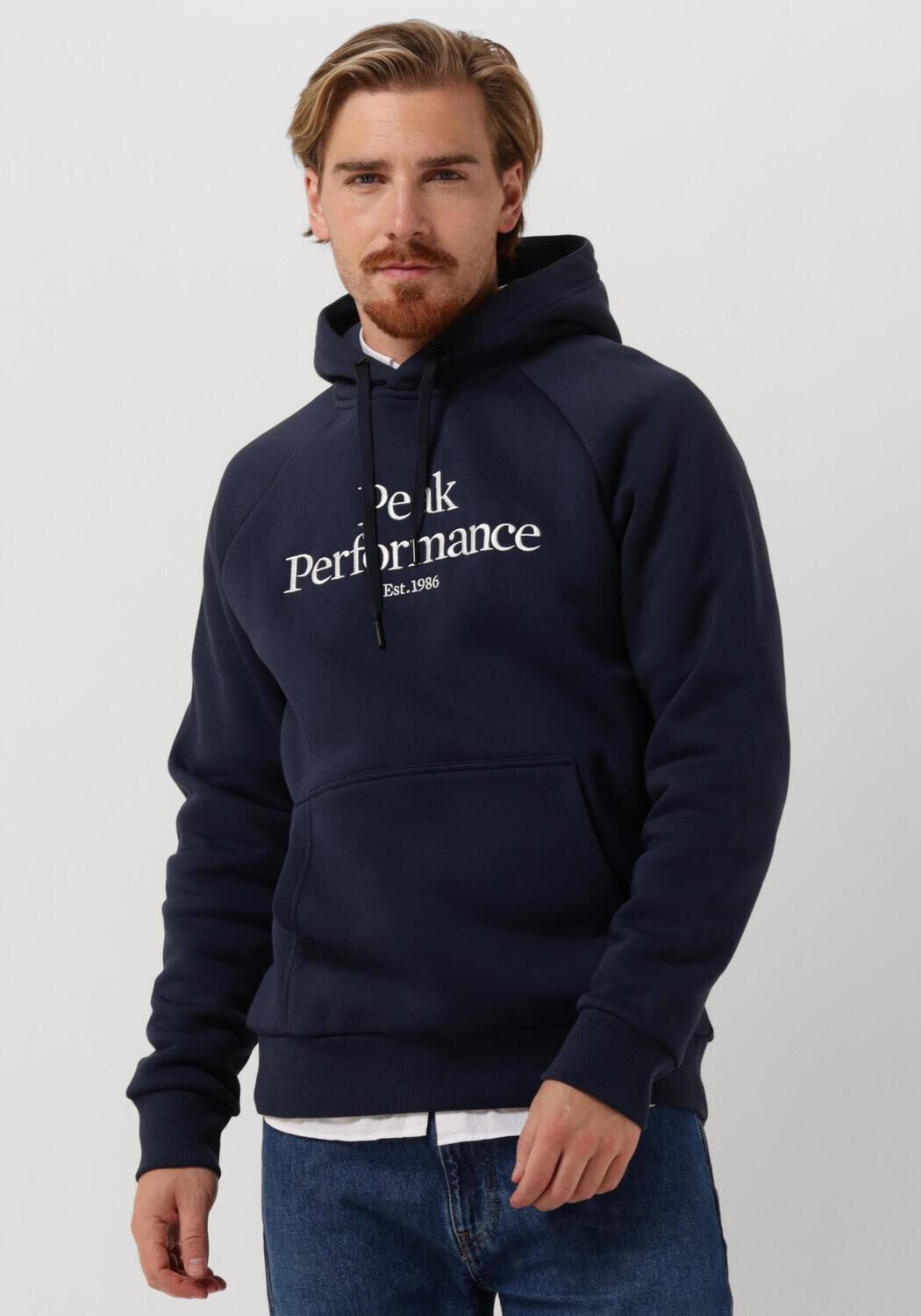 Blauwe PEAK PERFORMANCE Sweater ORIGINAL HOOD Omoda