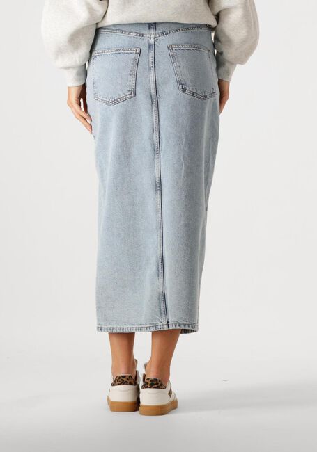 Blauwe BY-BAR Midirok ELBA DENIM SKIRT - large
