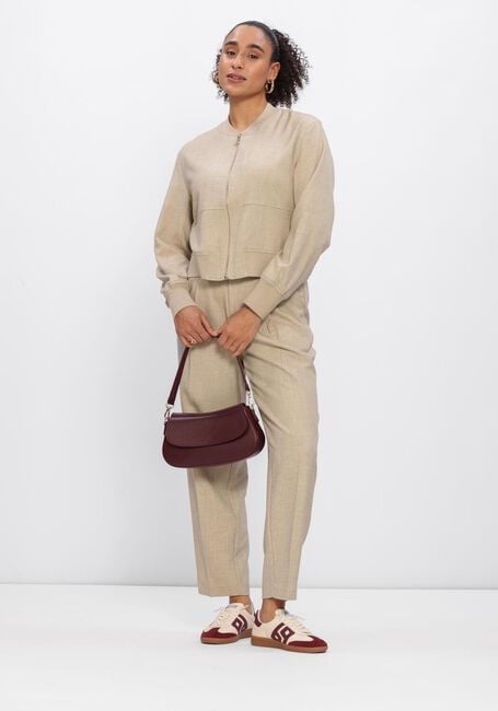 Beige MOS MOSH Flared broek MMLEYSA FLAIR PANT - large