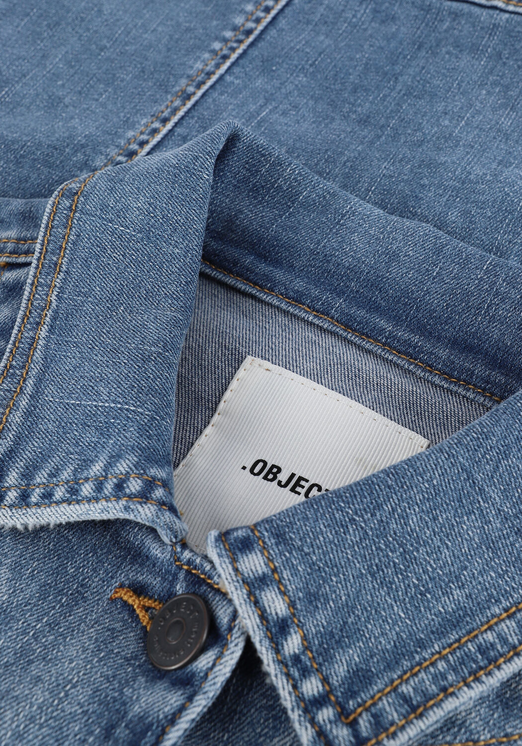 Lichtblauwe OBJECT Spijkerjas OBJWIN NEW DENIM JACKET NOOS - large