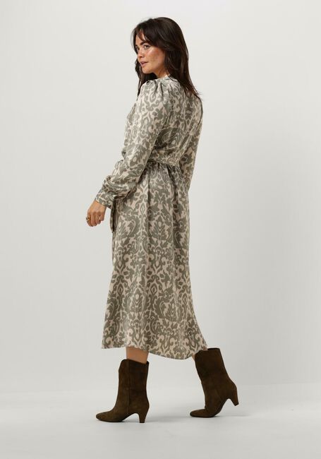 Groene NEO NOIR Midi jurk CILIAN FLOWER BLUR DRESS - large