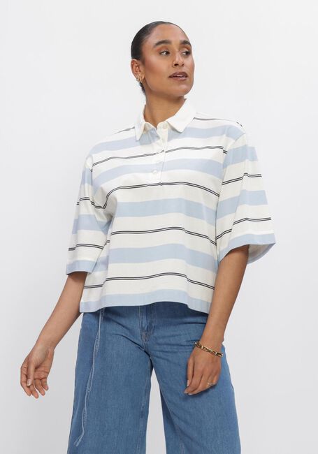 Grijze SELECTED WOMEN Tops & T-shirts SLFRELAXED MELLIE 2/4 POLO - large