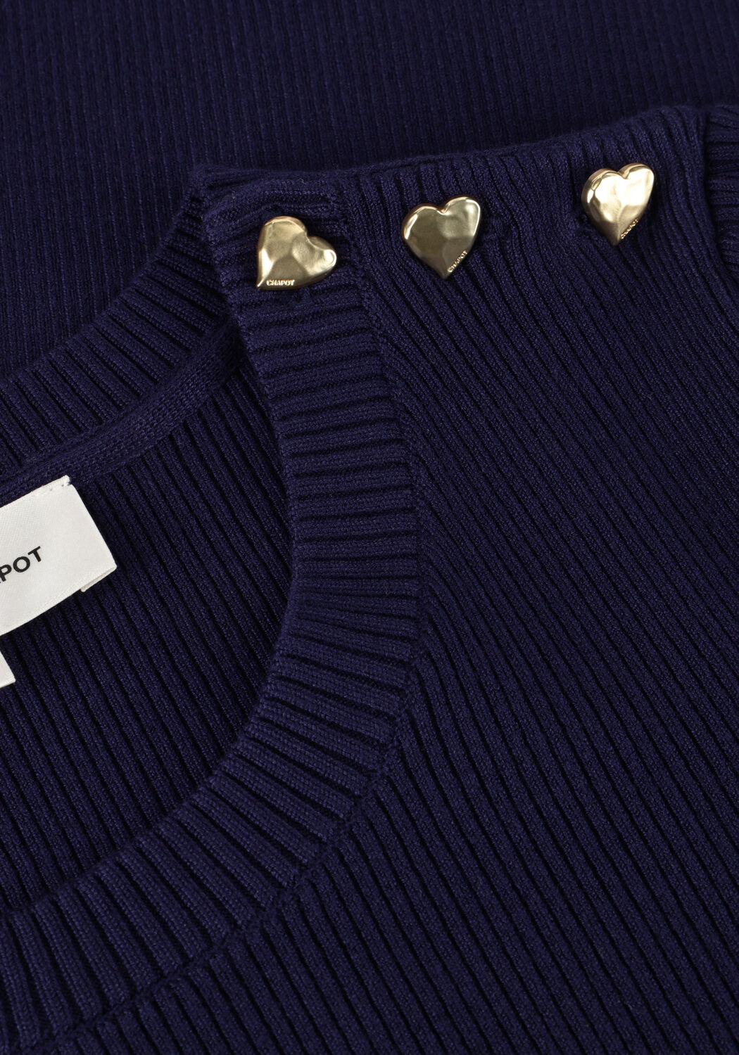 Donkerblauwe FABIENNE CHAPOT Trui LILLIAN SHORT SLEEVE PULLOVER - large