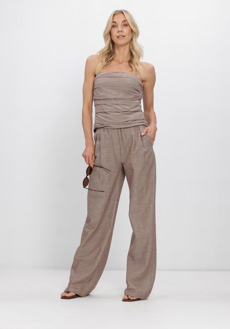 Taupe CO'COUTURE Top JIHOCC STRIPE TUBE TOP - large