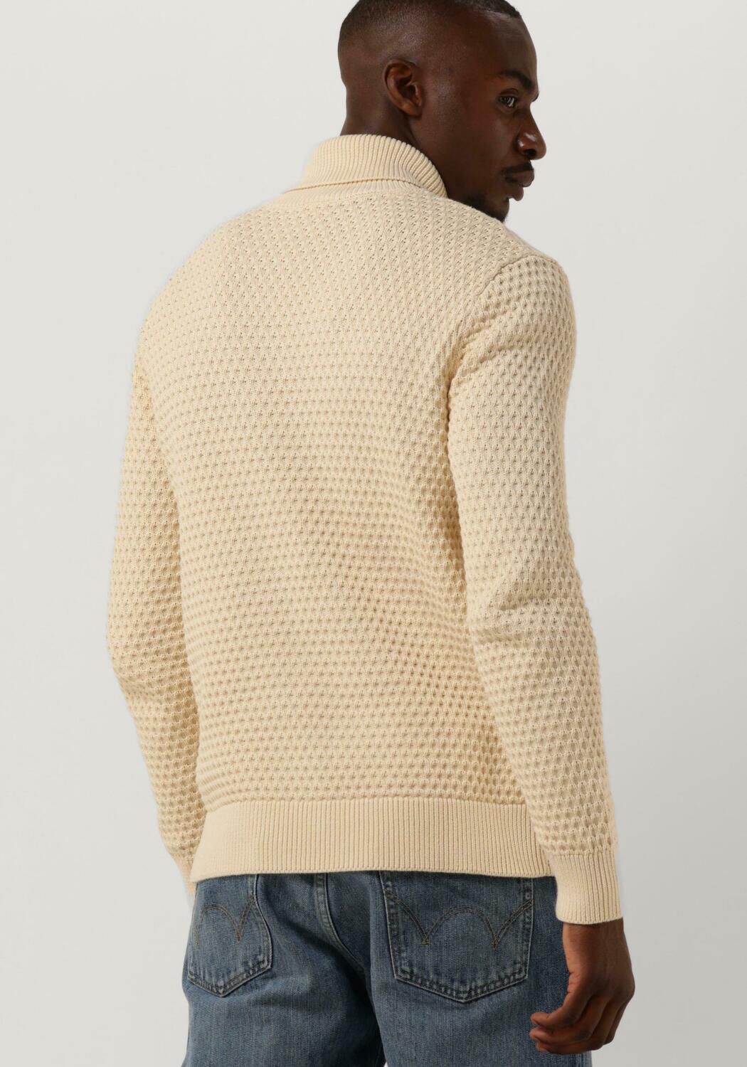 creme selected homme coltrui remy ls knit all stu roll neck w camp