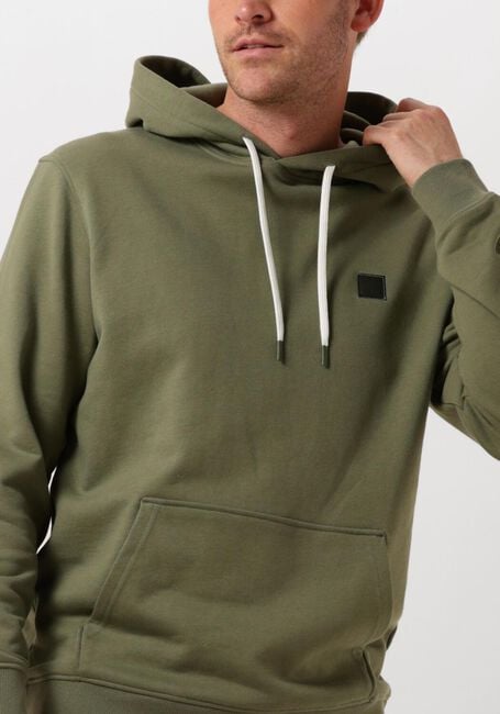 Groene SCOTCH & SODA Sweater ESSENTIAL LOGO BADGE HOODIE - large