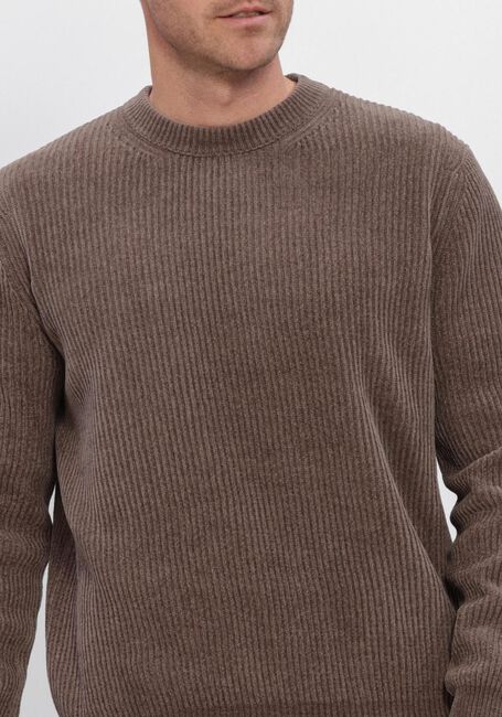 Bruine PROFUOMO Trui CHENILLE RIB - large