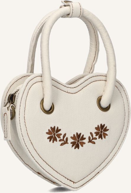 Beige RYLEE + CRU Schoudertas HEART PURSE NATURAL Beige RYLEE + CRU Schoudertas HEART PURSE NATURAL - large