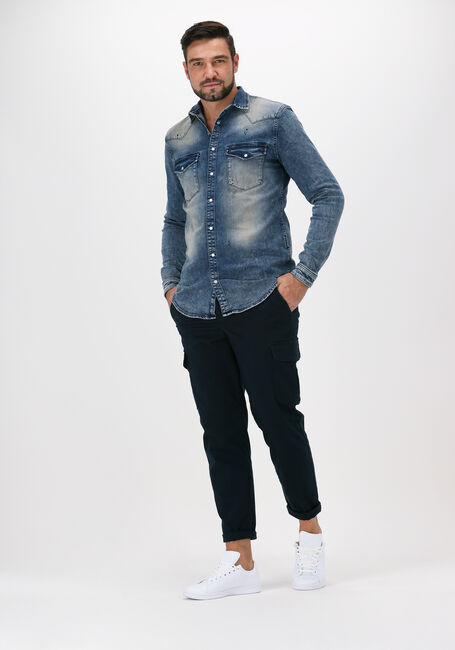 Blauwe PUREWHITE Casual overhemd 21030219 - large