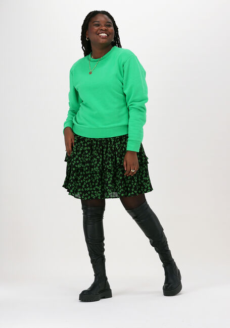 Groene OBJECT Mini jurk ALETTIA L/S SHORT DRESS - large