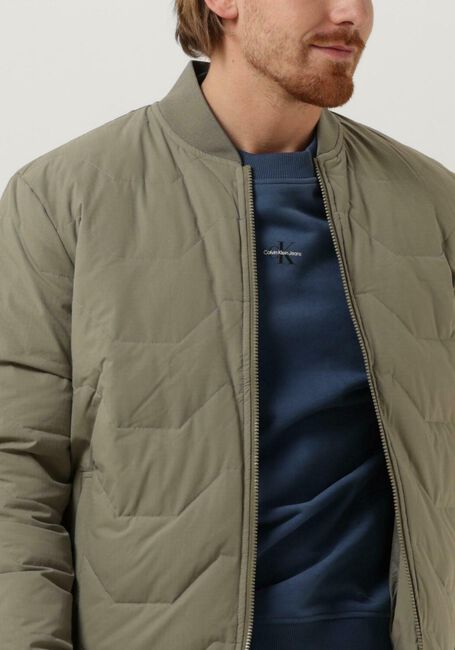 Groene SELECTED HOMME Gewatteerde jas SLHDECKARD REDOWN BOMBER JKT 2023 W - large