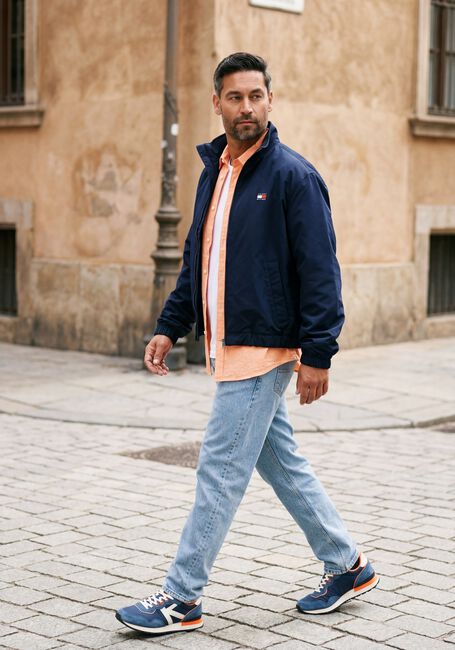 Oranje TOMMY JEANS Casual overhemd TJM REG LINEN BLEND SHIRT EXT - large