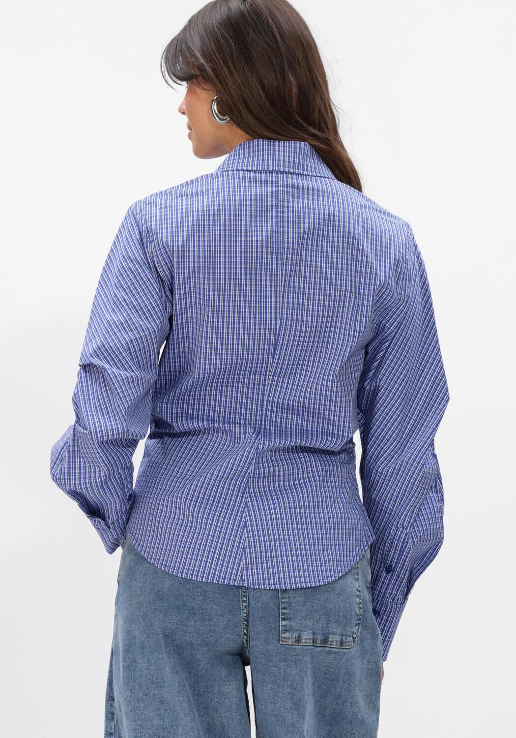 Blauwe CO'COUTURE Top ANIZA ASYM SHIRT - large