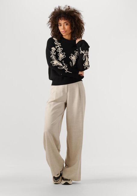 Zwarte OBJECT Trui OBJLANEY RUBIN LS PULLOVER NOOS - large