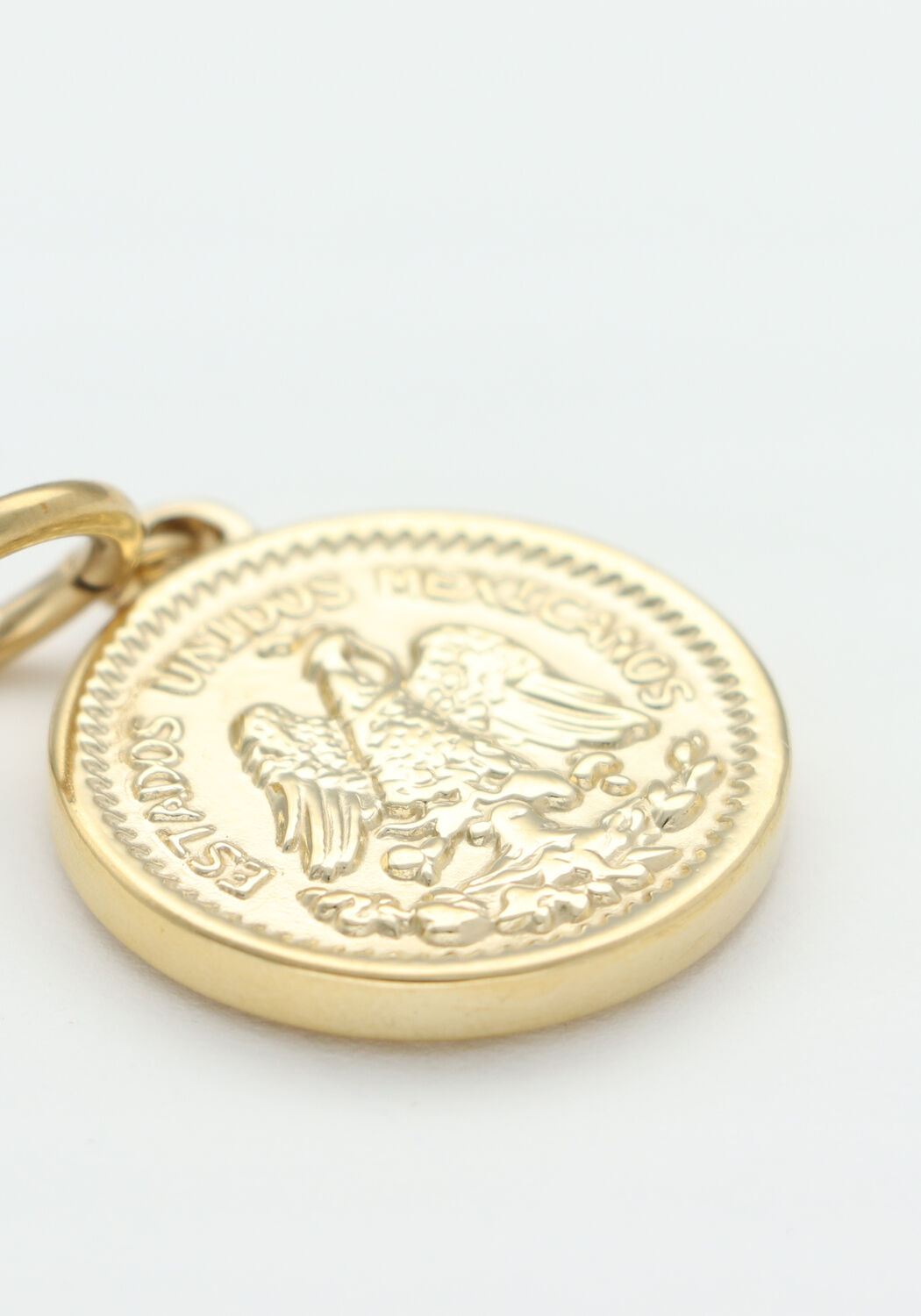 Goudkleurig BONNIE STUDIOS Oorbellen BIG COIN PENDANT - large