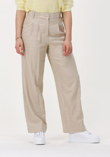 Beige Y.A.S. Pantalon YASREGA HW PANT - large