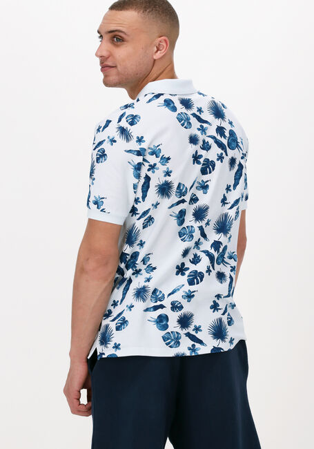 Witte SCOTCH & SODA Casual overhemd PRINTED PIQUE POLO IN ORGANIC COTTON - large