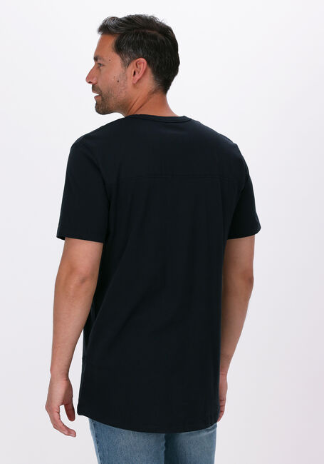 Zwarte SELECTED HOMME T-shirt SLHRELAXLONG-DAVID SS O-NECK TEE G CAMP - large
