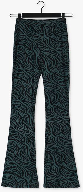 Groene COLOURFUL REBEL Flared broek ZEBRA PEACHED FLARE PANTS - large